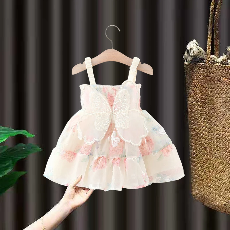 女童夏装连衣裙洋气小女孩公主裙周岁女宝宝礼服夏季婴儿吊带裙子