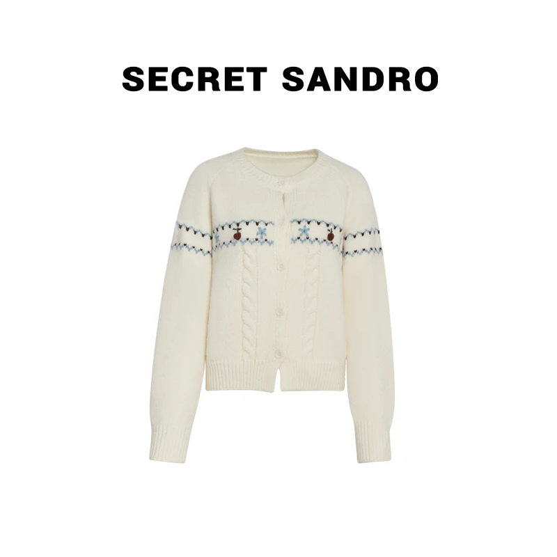 【费尔岛】Secret Sandro 鸥小柒 毛针织衫 M84221376Q