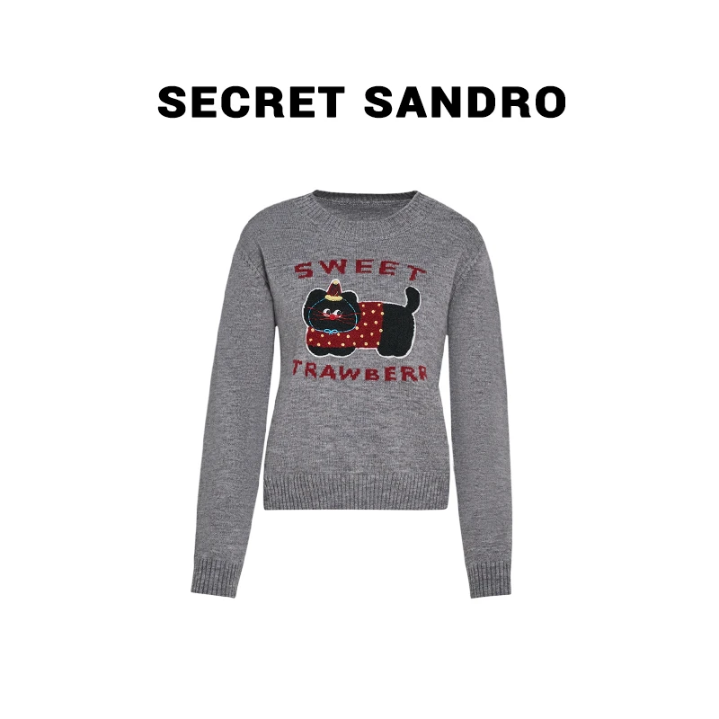 【Secret Sandro】鸥小柒 毛针织衫 M84221377Q