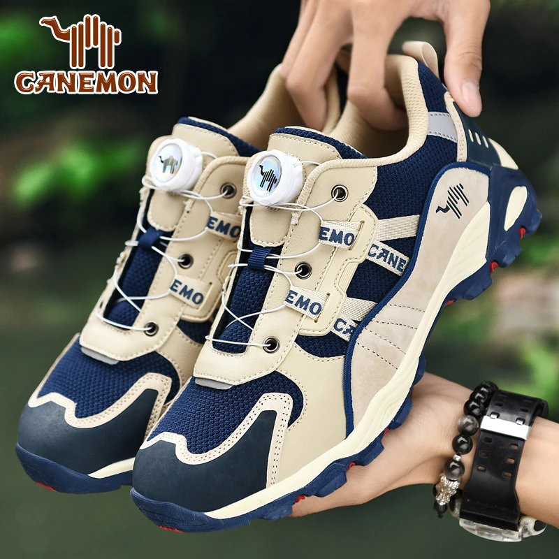 【领航骆驼】高端定制免系带旋钮鞋户外减震防滑登山