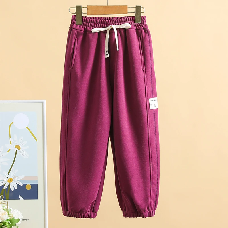 女童裤子春秋款2024新款儿童春季休闲裤秋季女孩宽松中大童运动裤