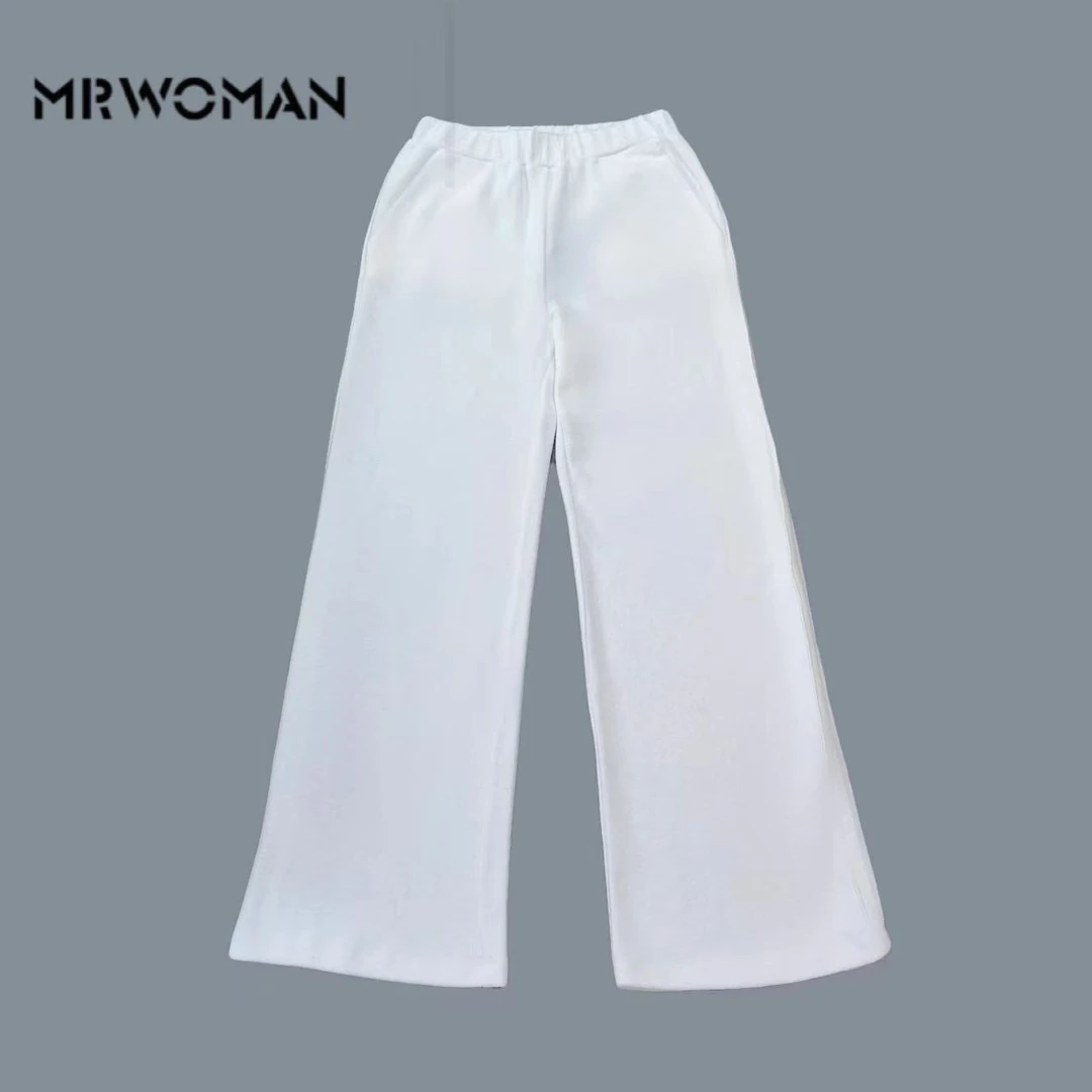 -2MR WOMAN小香纯棉直筒休闲裤25A0368