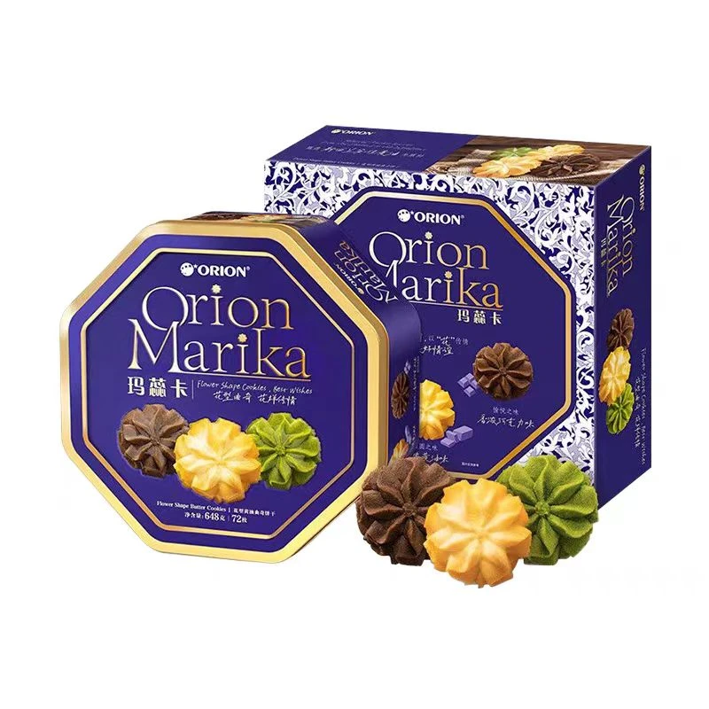 新疆包邮花型黄油曲奇饼干1盒72枚35.9（2024.12.7）到期