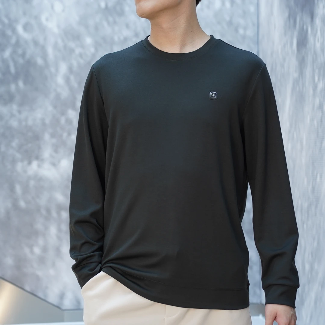 【汇佳服饰】ZB0084秋季卫衣轻奢欧版时尚休闲多色微阔潮流圆领卫衣