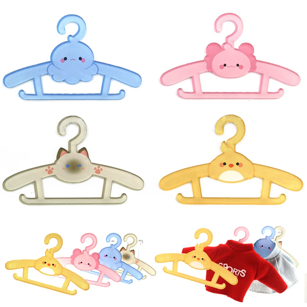 BJD棉花娃娃用亚克力衣架卡通小动物娃衣衣架棉花娃娃衣服bjd可用