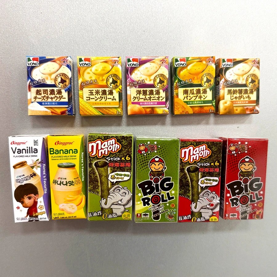 【冰箱贴】仿真日本浓汤宝磁铁贴冰箱贴韩国瓶装饮料食玩磁吸贴