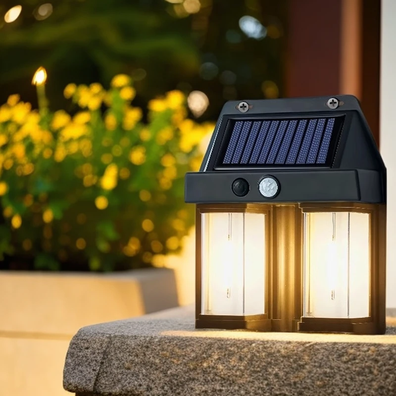 太阳能壁灯庭院户外照明灯室外感应灯阳台太阳能灯户外灯