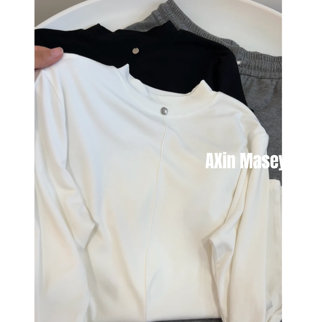 阿欣家~鱼骨小银片打底衣