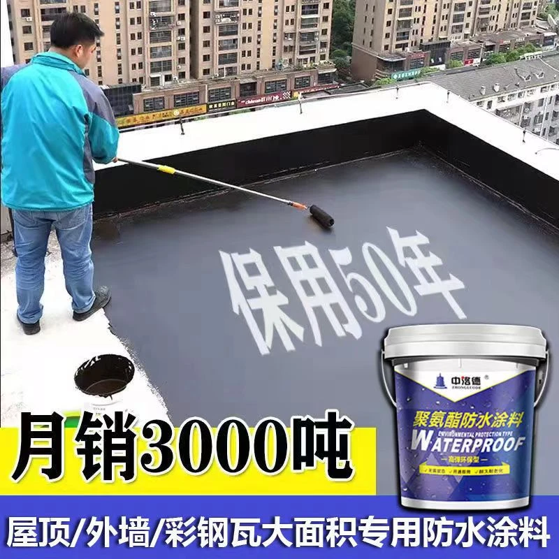 防水涂料屋顶阳台补漏王神器平房顶渗水裂缝漏水堵漏防水胶聚氨酯