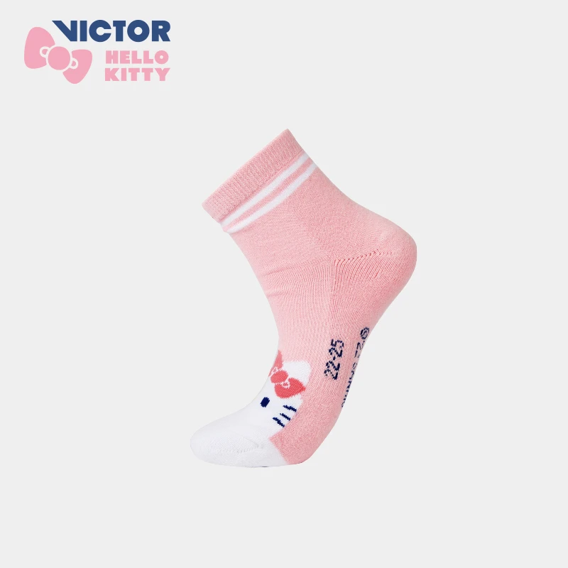 VICTOR/威克多VICTOR威克多HELLO KITTY联名胜利羽毛球袜子毛巾底