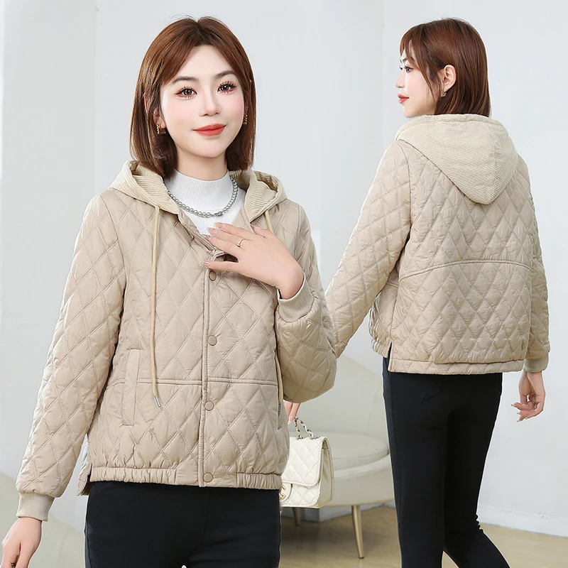 秋季棉服新款棉衣女短款外套韩版宽松大码休闲女士棉服休闲款