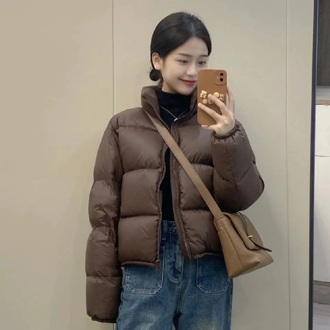新款冬季2023羽绒服女韩版宽松加厚百搭女短款小个子休闲外套显瘦