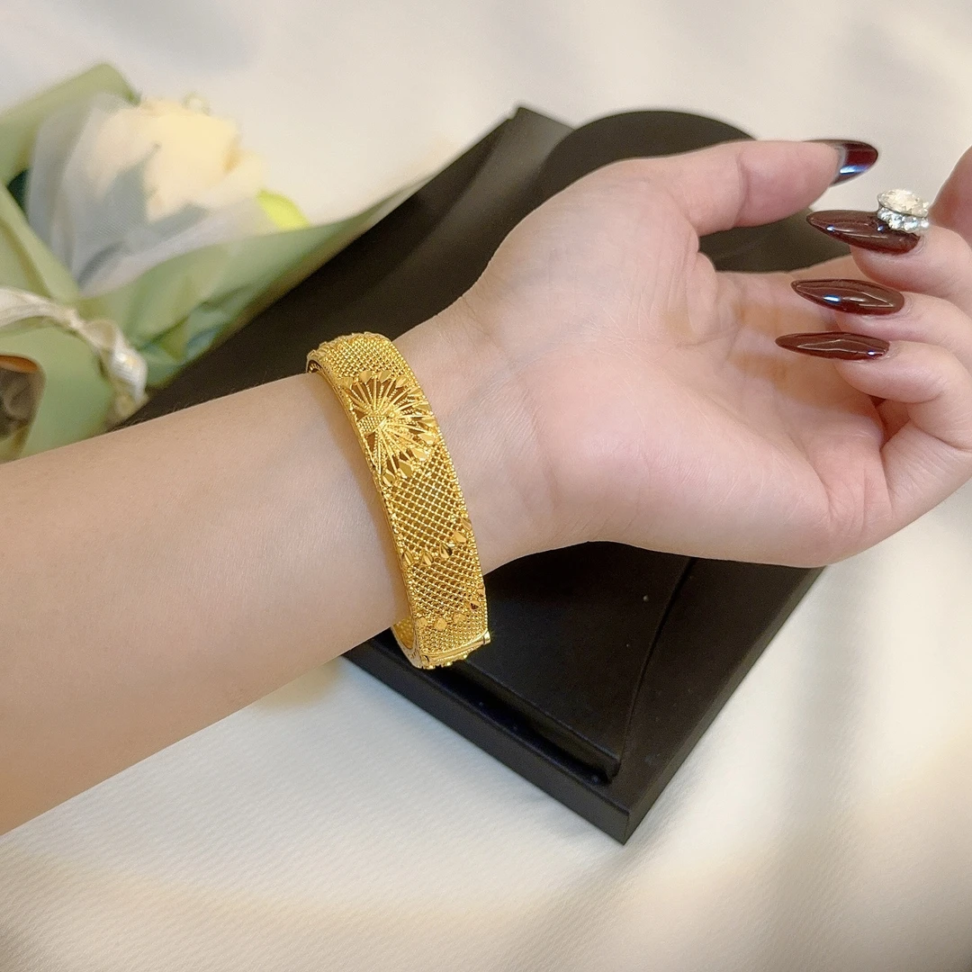 合金手镯 孔雀开屏卡扣式手镯民族风时尚气质大气贵气