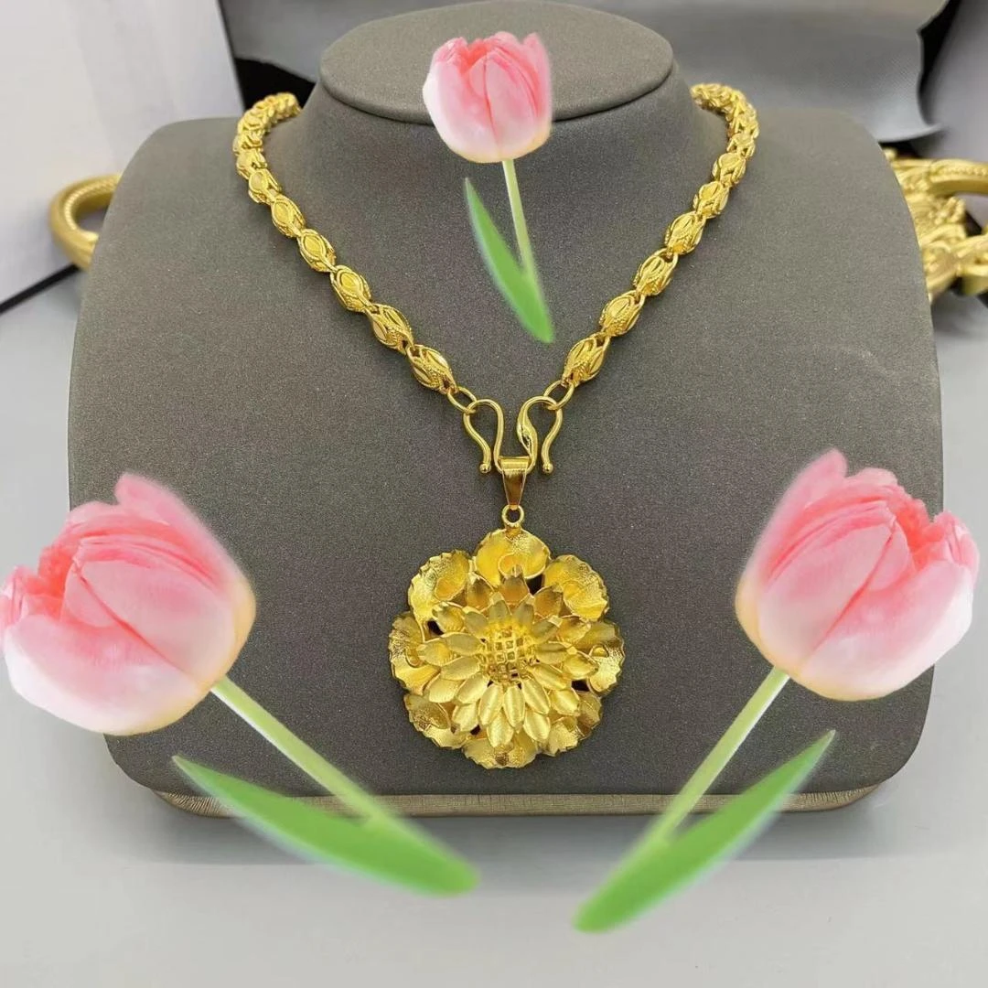 合金项链 【麦穗链、向日葵吊坠】时尚百搭气质优雅轻奢高级