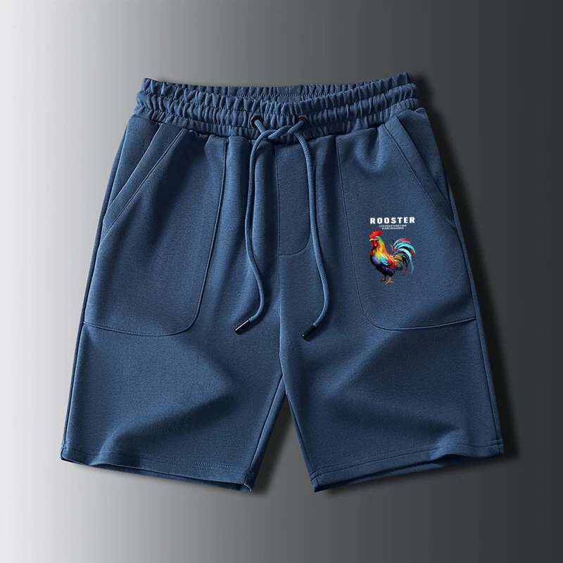 法莱尔公鸡棉质短裤休闲百搭夏季新款潮流大码宽松运动重磅五分裤