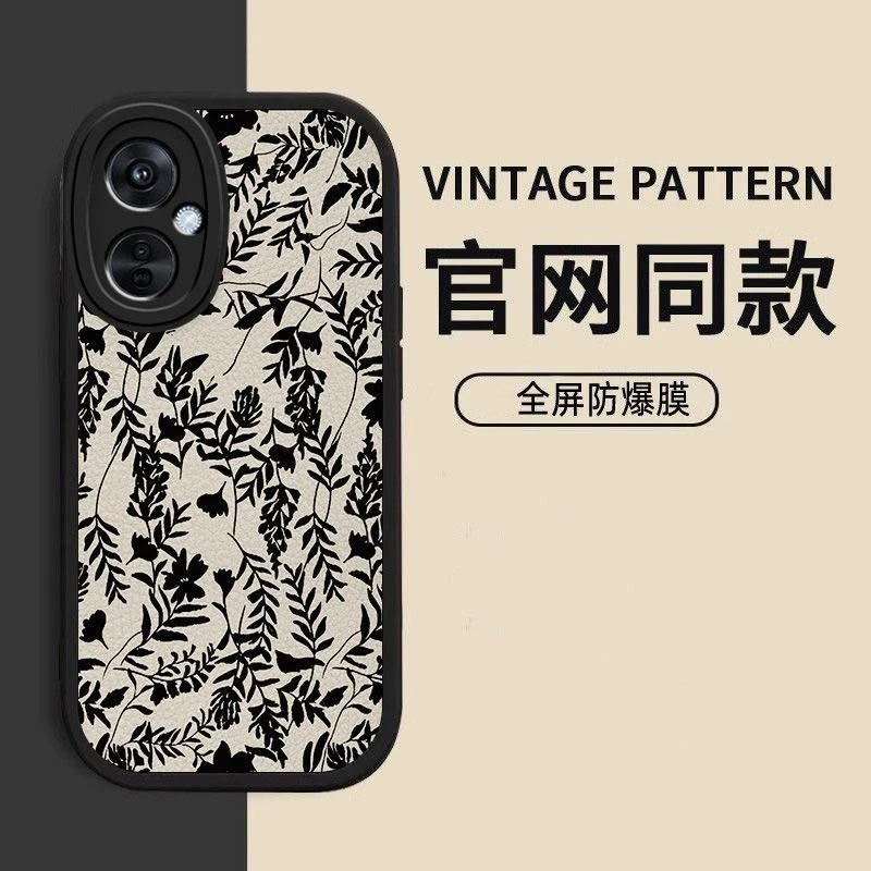 山茶花vivoY35+手机壳y35+保护套简约时尚ins高级感小羊皮壳软壳