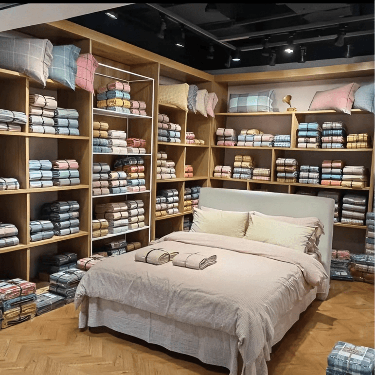 qingmei textile/晴美 【】牛奶绒夹棉床垫-萌兔蓝