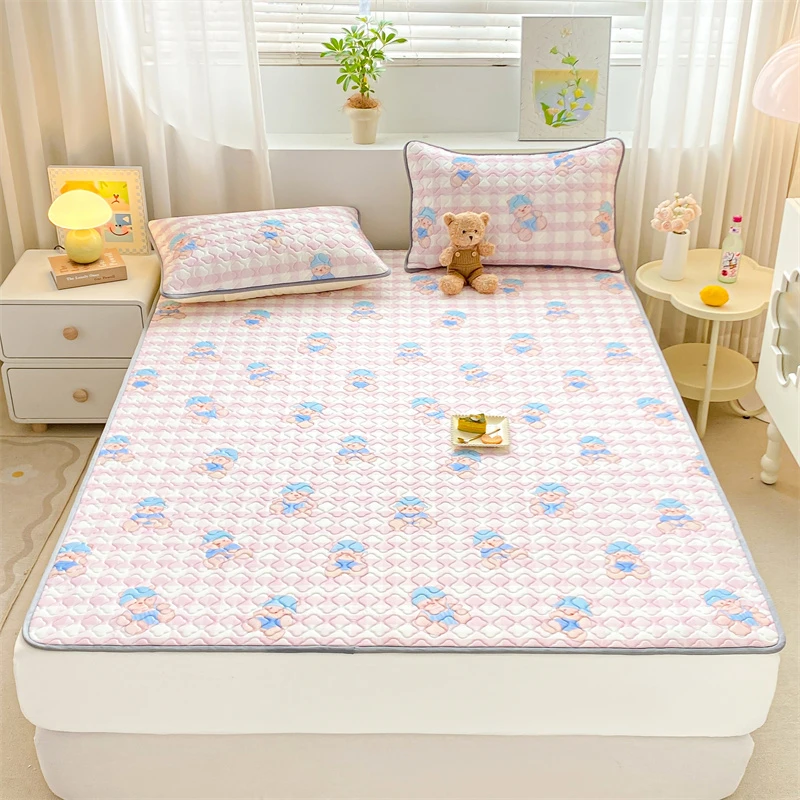 【晴美】印花款硅胶记忆棉凉席-潮流熊