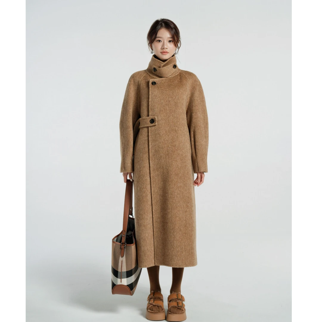 遇见暮色/CO&SHENG重生小个子女秋冬毛呢大衣气质洋气时尚长款