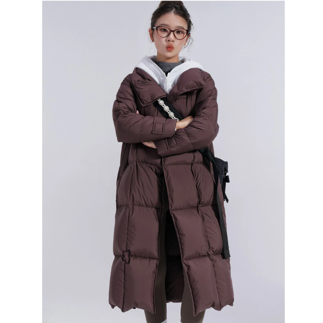 北海道/CO&SHENG重生2024秋冬长款羽绒服时尚百搭保暖显瘦休闲