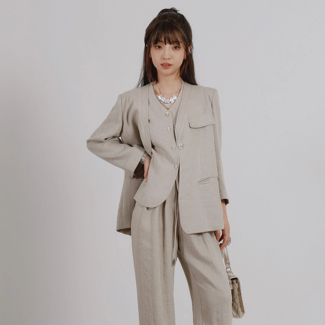 极简文艺/co&sheng重生150小个子春季新品西装外套休闲百搭复古