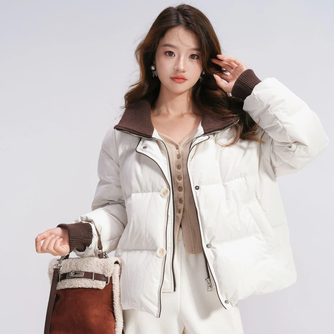 初雪/ co&sheng小个子女定制冬季短款羽绒服时尚保暖休闲百搭简约