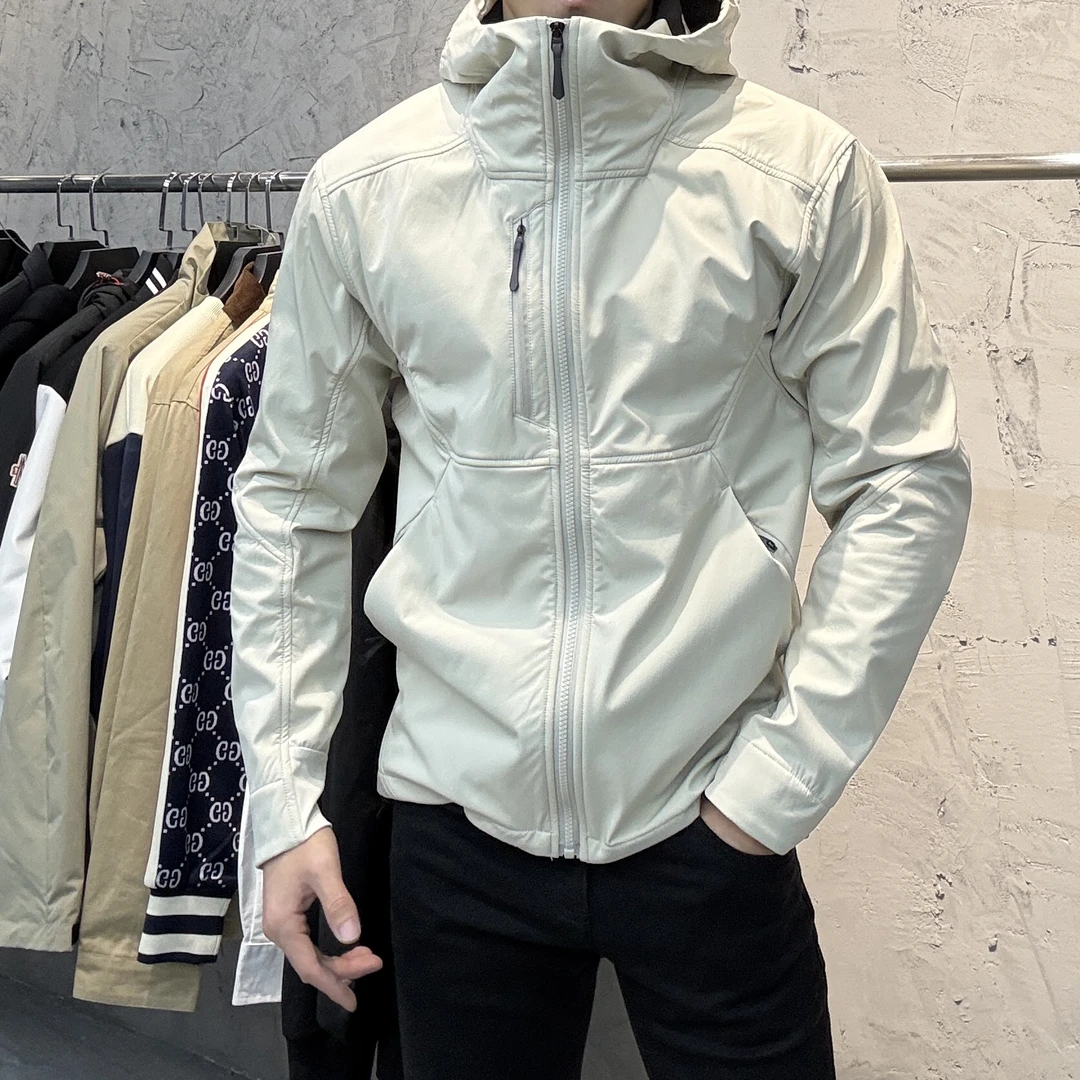 2024秋冬新款时尚休闲百搭净版连帽男士户外加绒外套BL9968