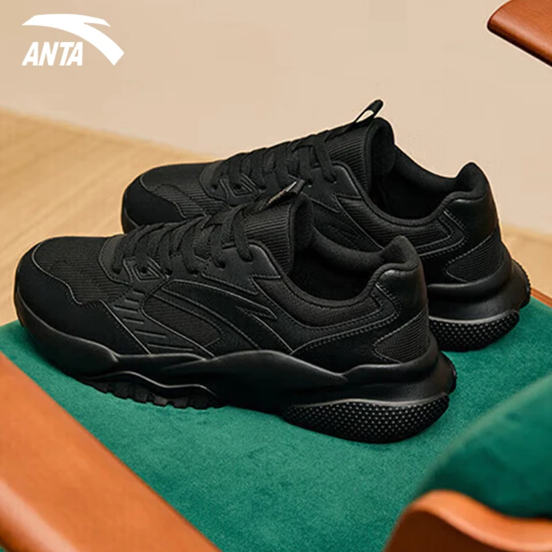 安踏老爹鞋男2023夏季复古运动鞋厚底增高软底舒适通勤休闲鞋子男