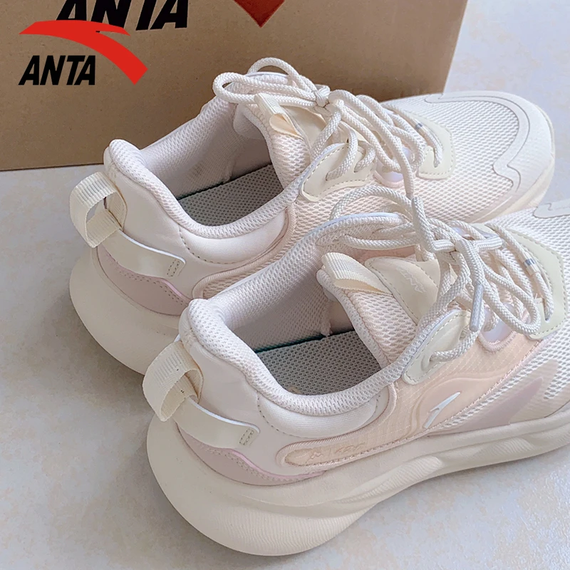 ANTA/安踏女鞋绵绵弹2运动鞋子秋夏季休闲跑步鞋软底缓震跳绳鞋女