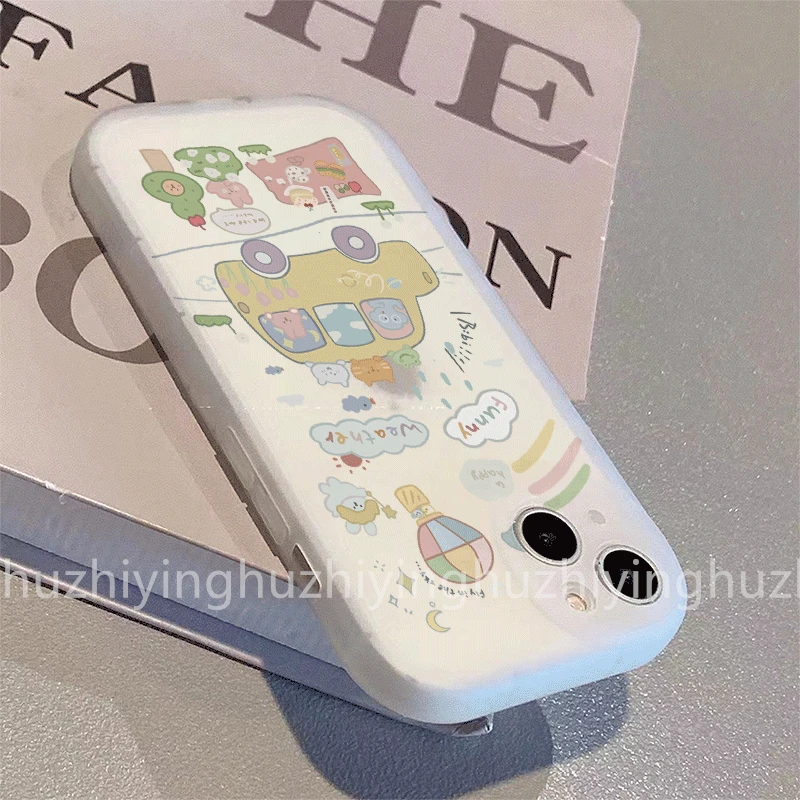 旅游小动物适用苹果15手机壳华为MATE60真我VIVOS18小米14可爱套