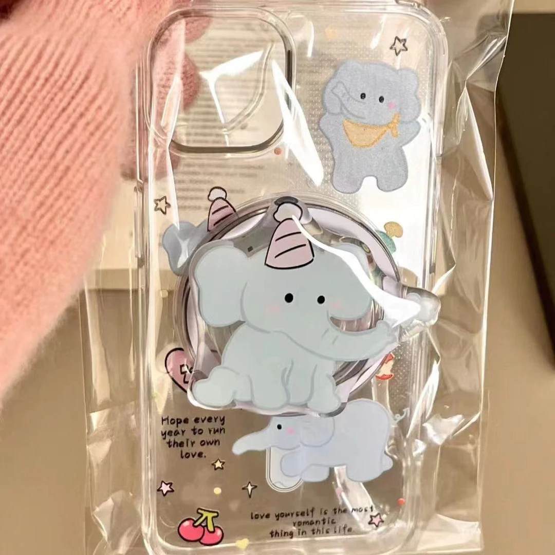 小象考拉适用苹果15三星21手机壳22至尊iphone14磁吸支架23PLUS女