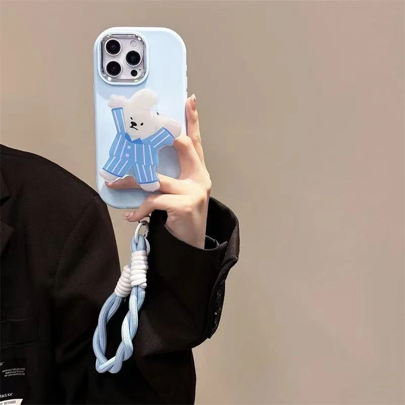 蓝衣小狗适用苹果15ProMax手机壳iPhone14简约13网红12软11高级7p