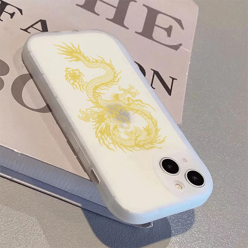 黄金中国龙适用苹果15华为MATE60OPPOK11X女VIVO小米手机壳新年