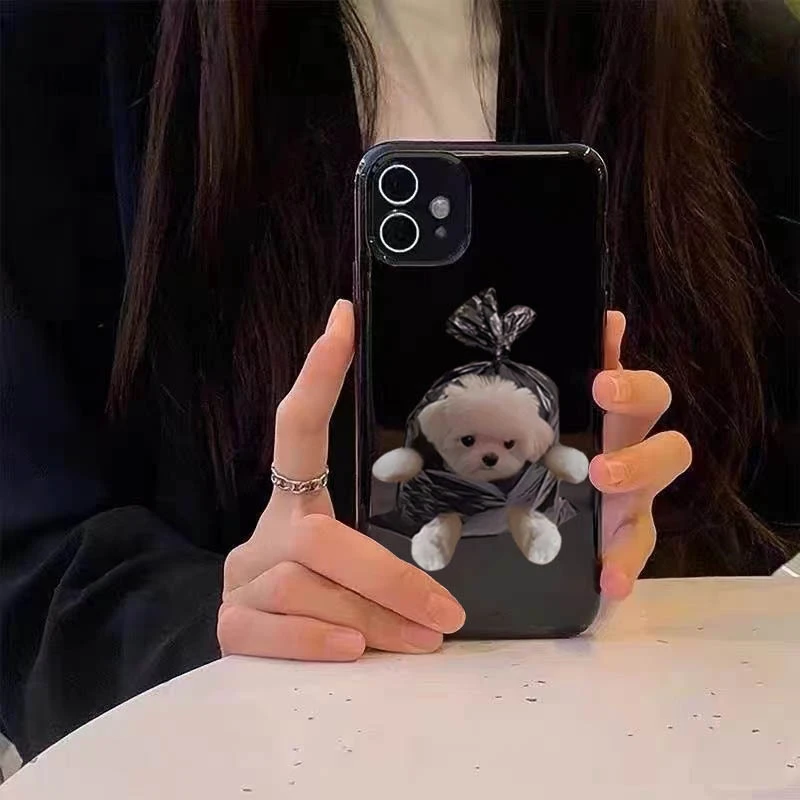 塑料袋小狗OPPOREALME真我GT手机壳A96a95a93a91a92s女A72V15软A1
