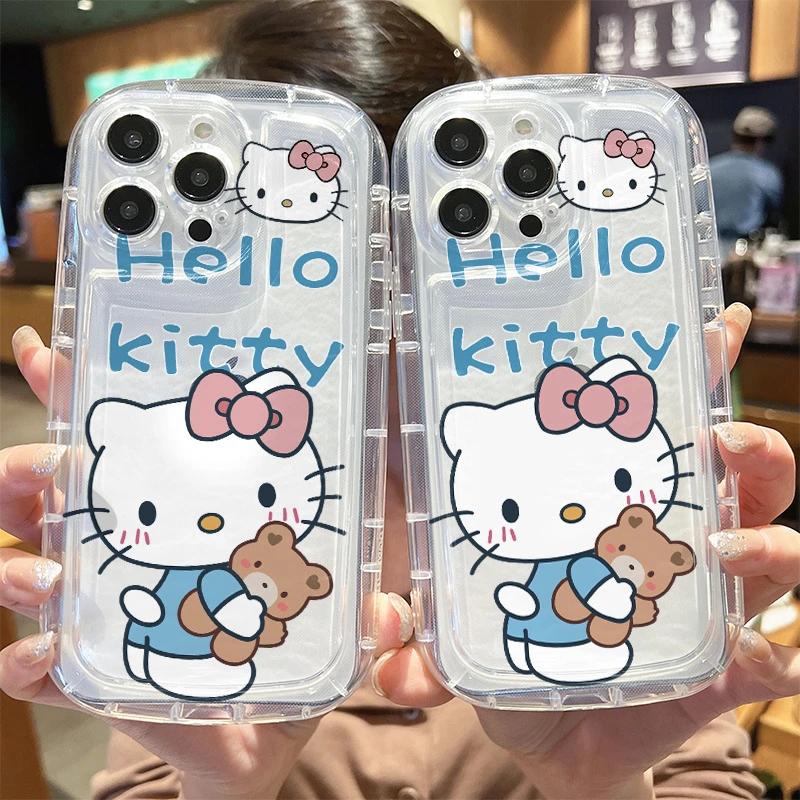 抱熊KT猫OPPORENO9PROPLUS手机壳A96R17a93软a92s女A72V15A11卡通