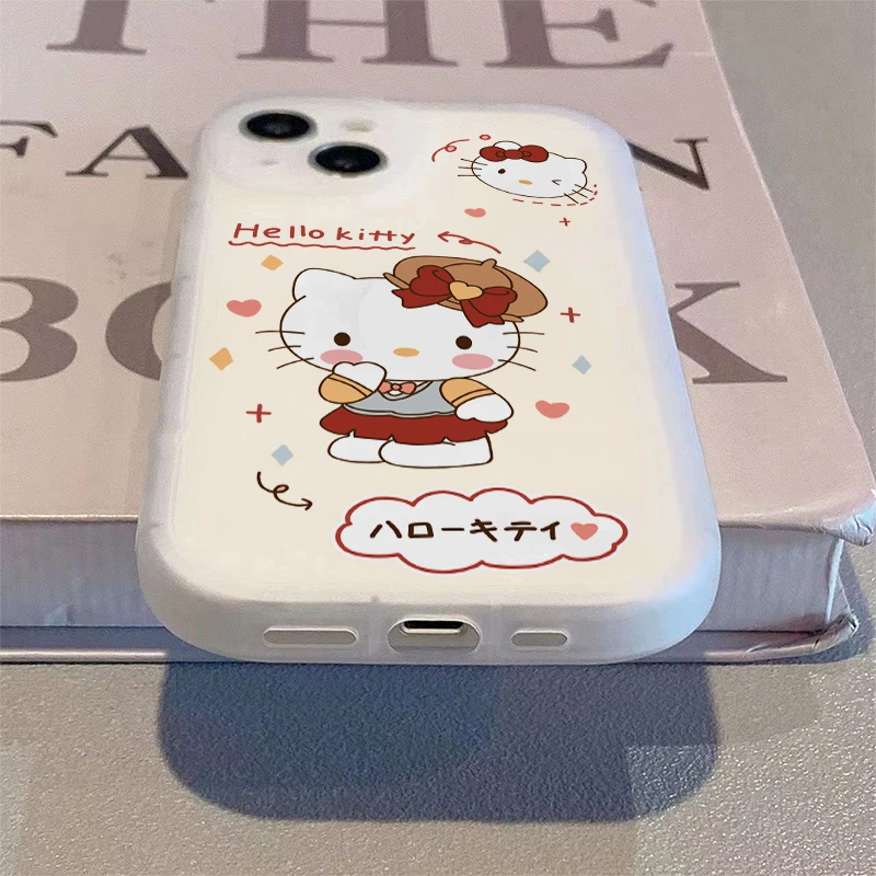 公主KT猫适用于苹果15pro/14手机壳11/13/12女xsmax6P7P8PLUS卡通