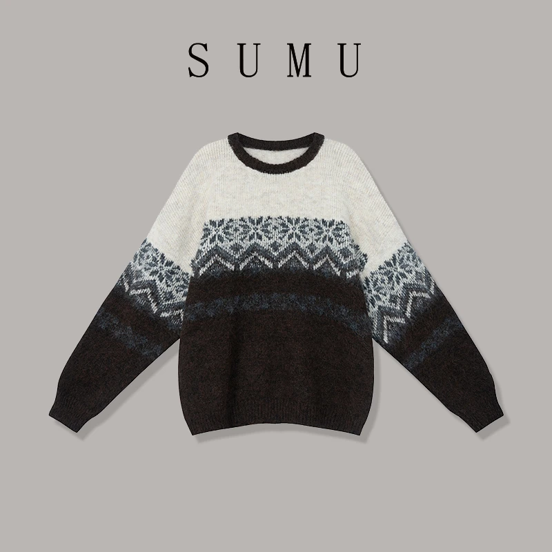 宿慕SUMU 女款针织衫 9-24秋季2024新款时尚百搭休闲针织衫G1202D