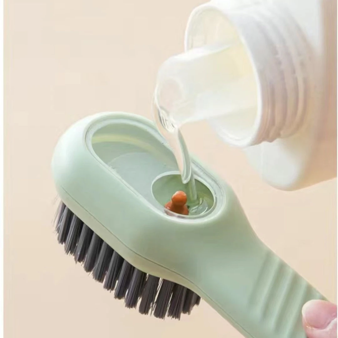 洗衣刷软毛鞋刷子洗鞋刷多功能塑料鞋刷衣服清洁刷多功能加液刷子