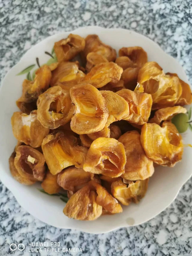 绿色纯手工甜柿子干