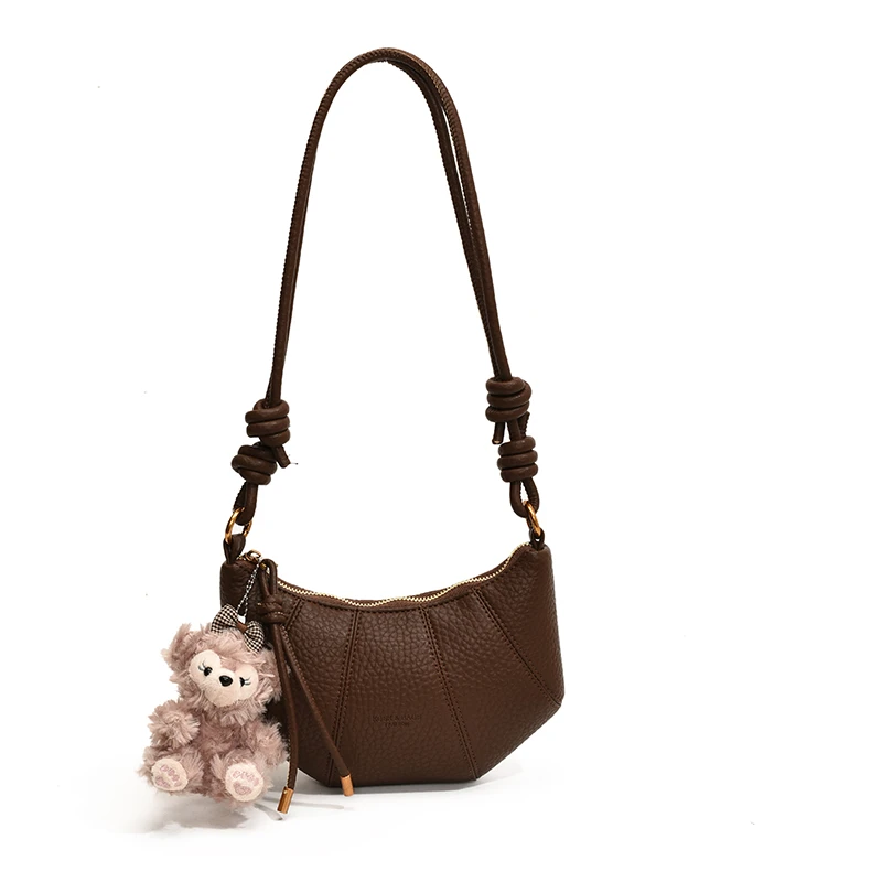 迈诺女包单肩斜挎包（7200）咖色