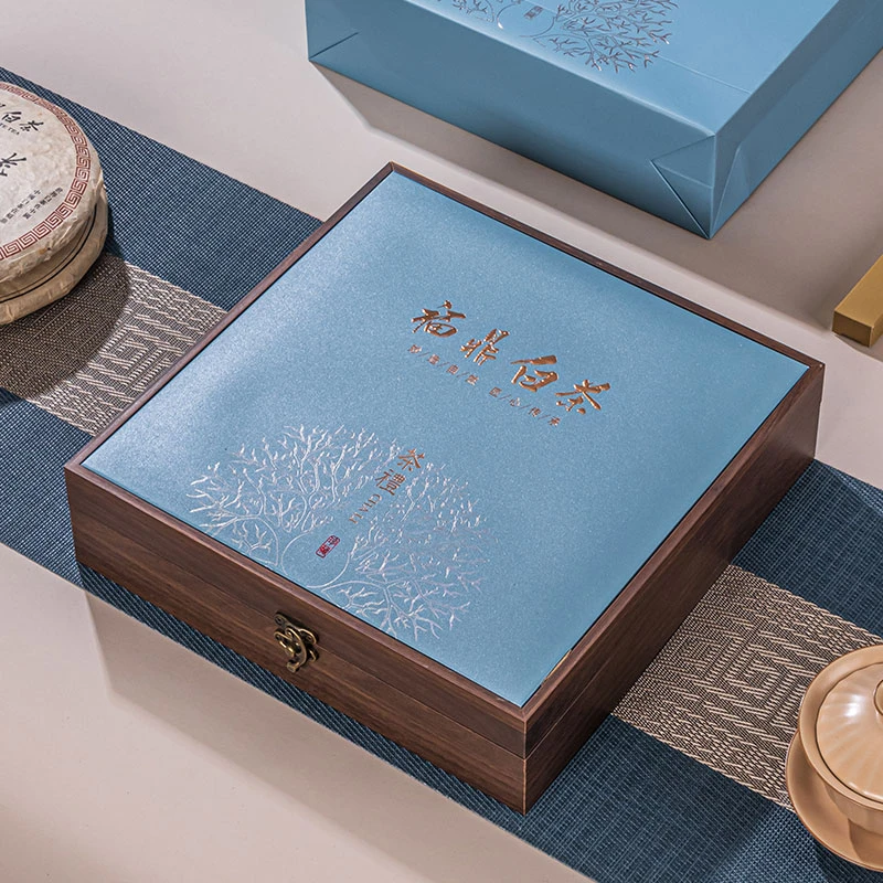 茶饼包装盒福鼎白茶饼收纳盒普洱茶饼礼盒357g茶叶礼盒空盒饼盒