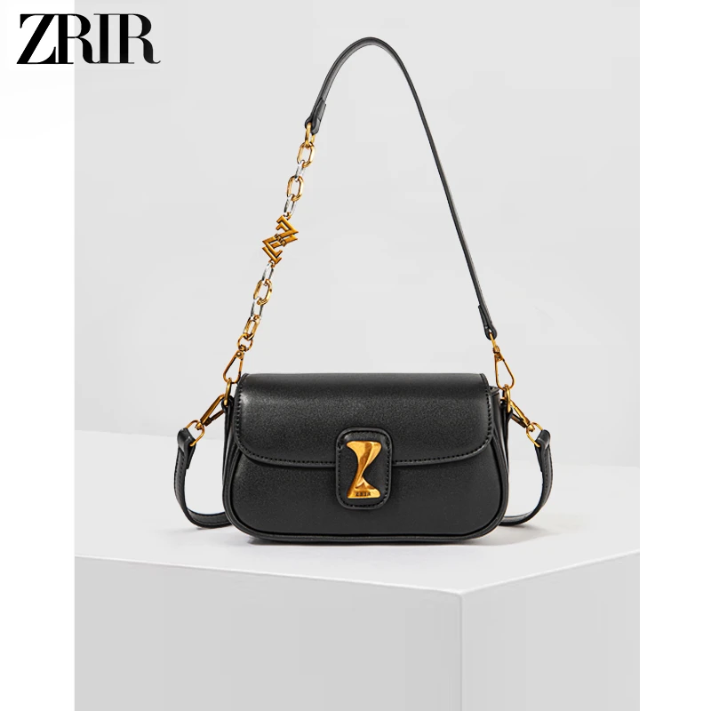 ZRIR 2024新款夏季通勤包单肩包斜跨包Z-3008黑