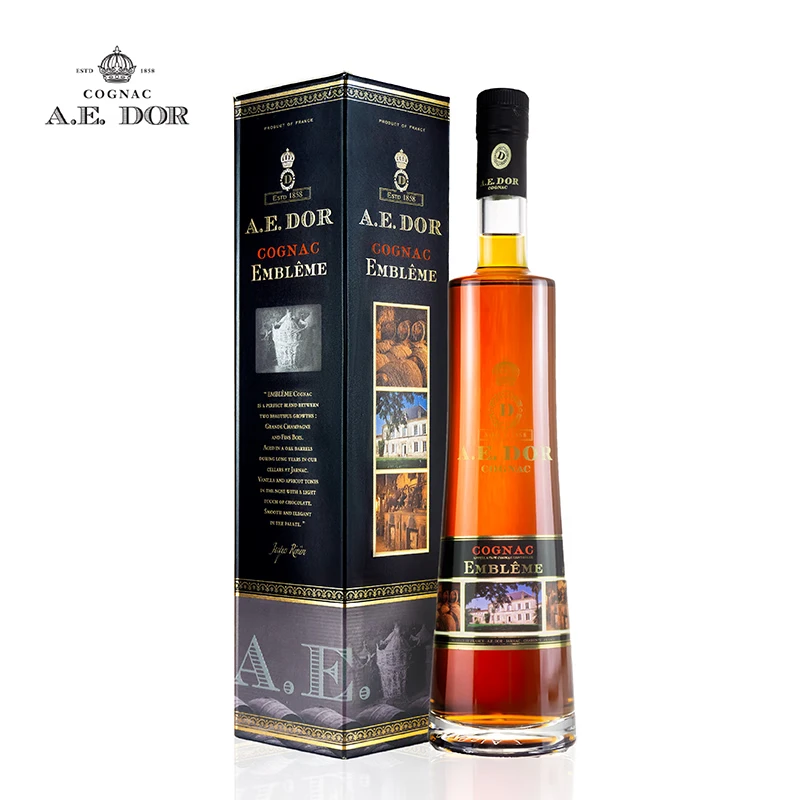 艾舵爱德华多尔干邑白兰地 法国进口 原瓶 洋酒 多尔黑珍