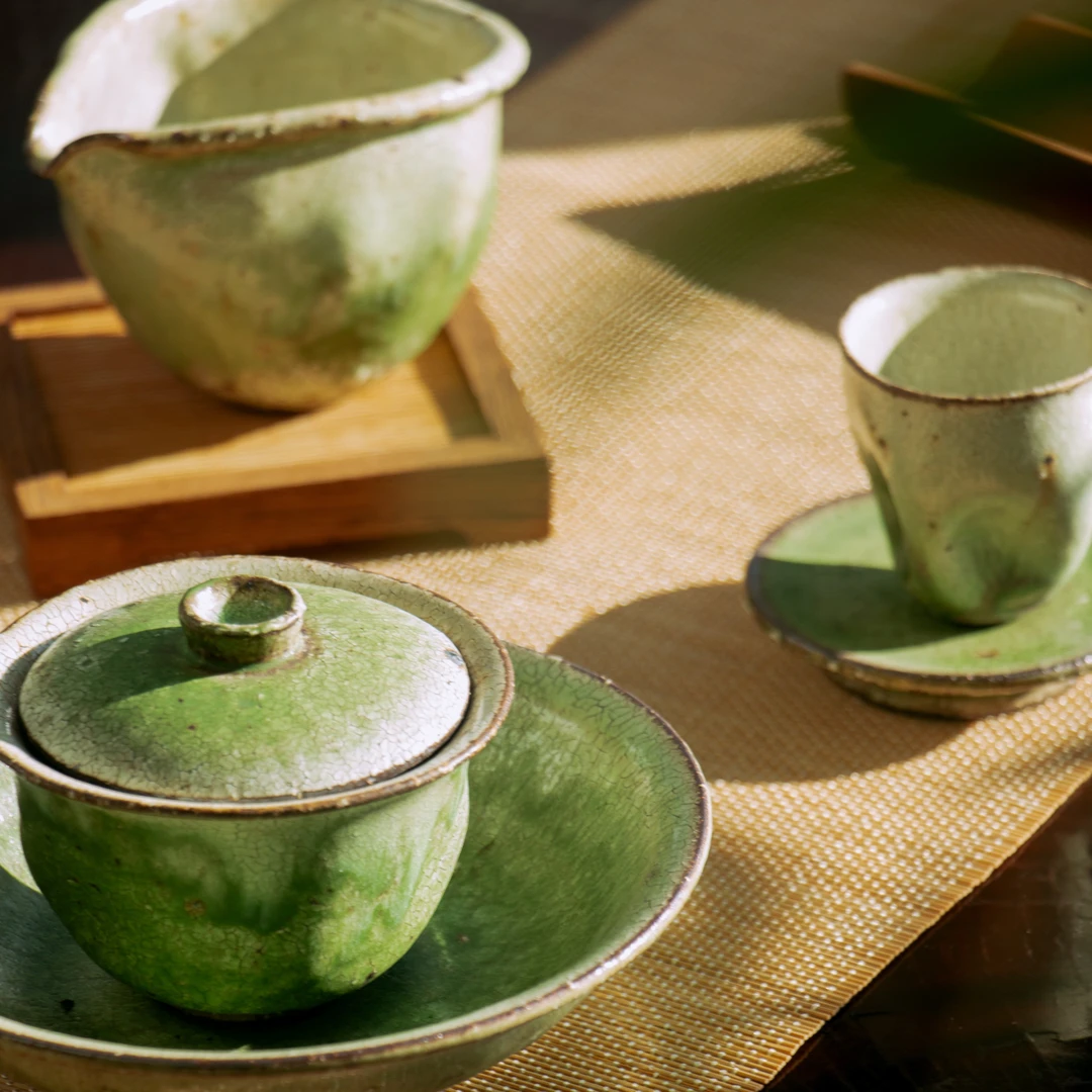 手工异形壶承盖碗公道杯盖置主人杯