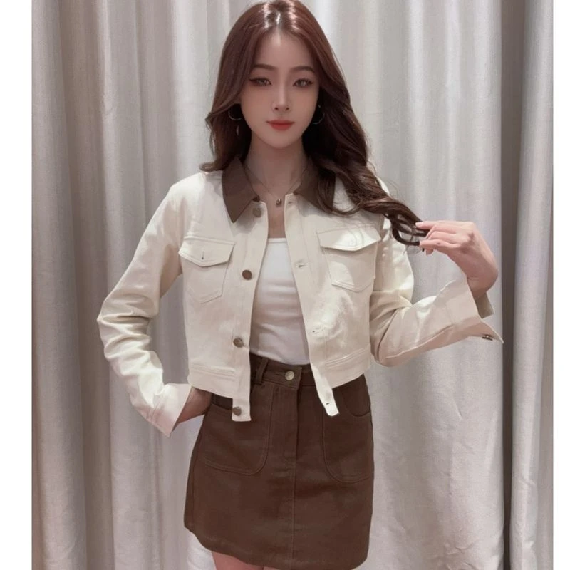 IEF/爱依服2025秋季新款时尚复古撞色设计别致显瘦休闲上下套裙