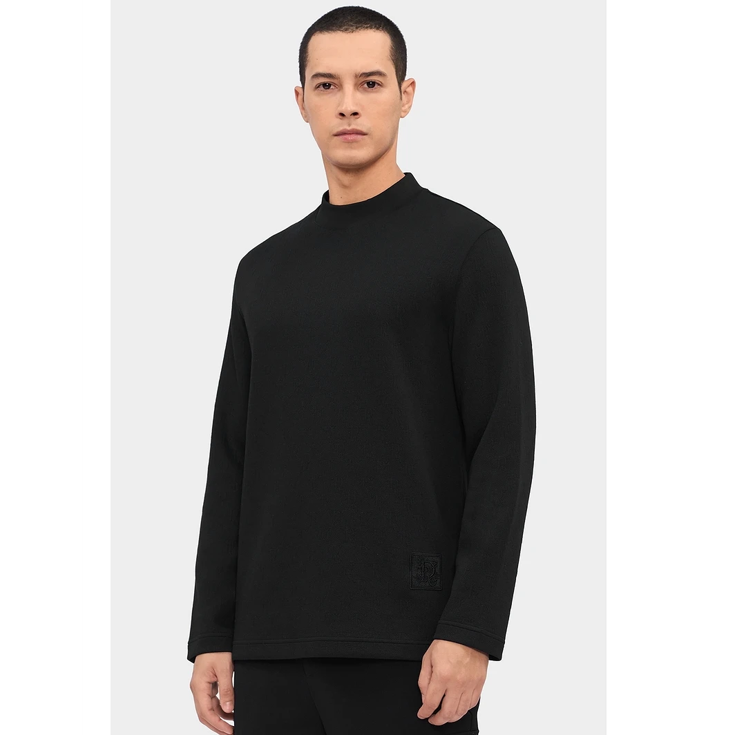 Trendiano字母刺绣内搭长袖T恤3LE1020400