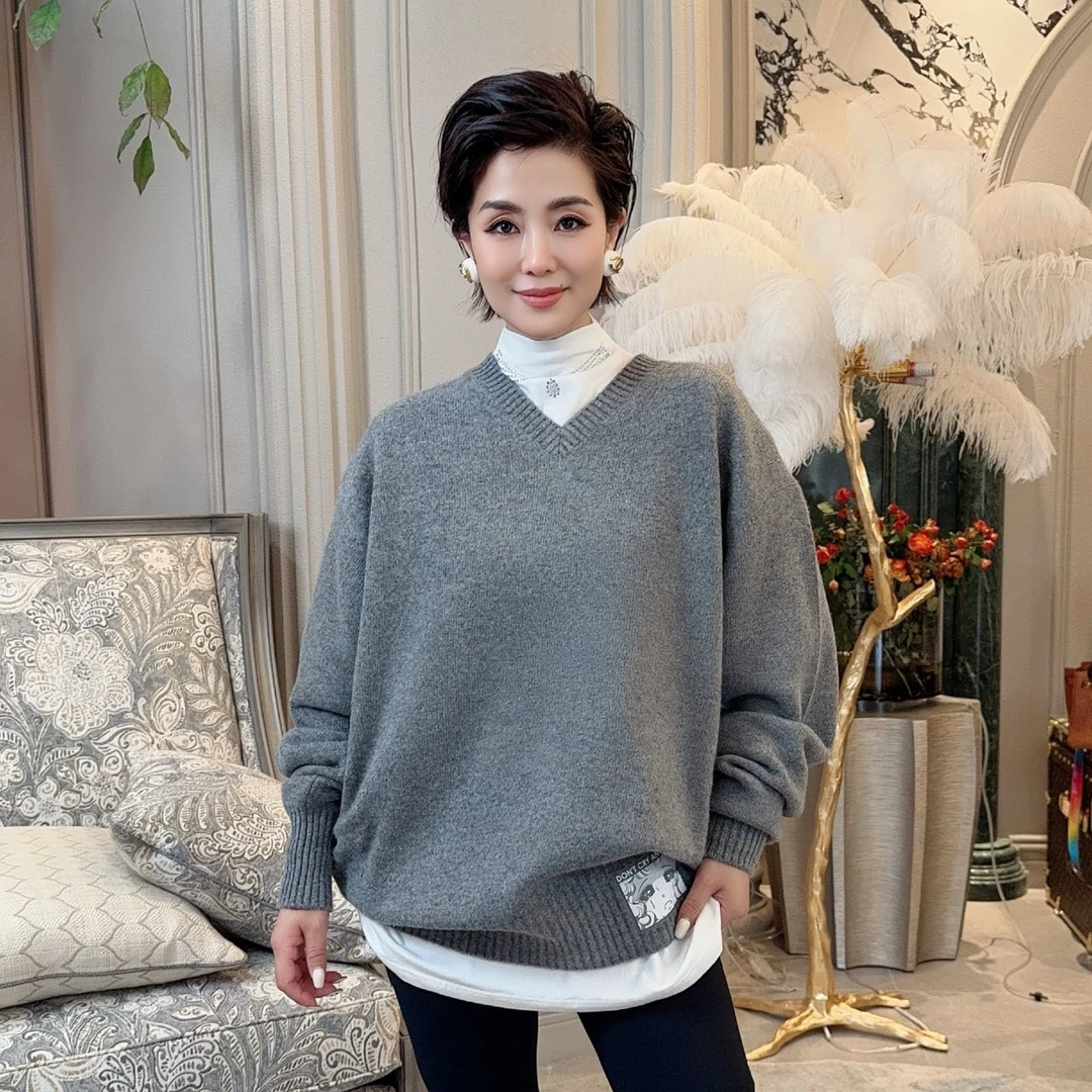 【顾文婷推荐】PUSHBUTTON 鸡心领毛衣  PZ2430904PW