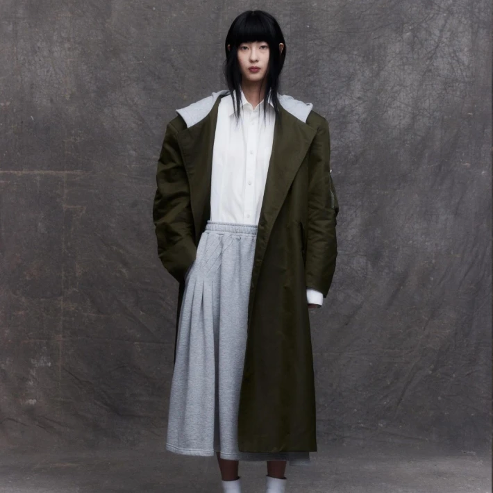 【顾文婷推荐】BONBOM 军绿色风衣 COAT6