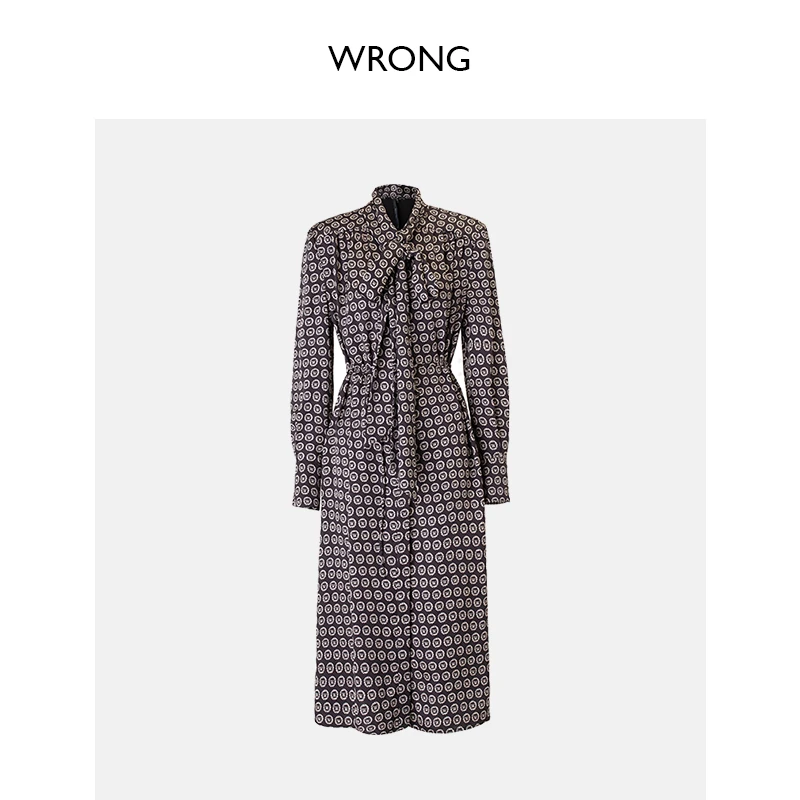 【顾文婷推荐】WRONG 复古老花连衣裙 WP85DR005F00