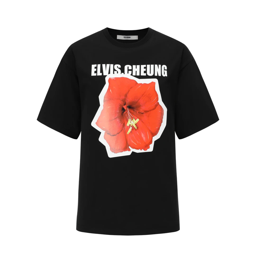 【顾文婷推荐】ELVIS.CHEUNG蒋云 复古"注定红“大T恤 E2J08101AA